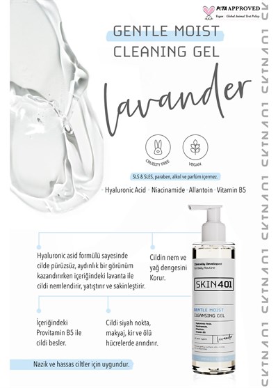Skin401 Nemlendirici Tazelik ve Parlaklık Veren Yüz Temizleme Jeli 200ml