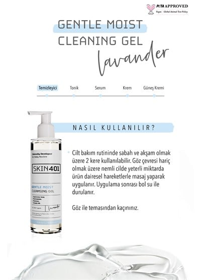 Skin401 Nemlendirici Tazelik ve Parlaklık Veren Yüz Temizleme Jeli 200ml