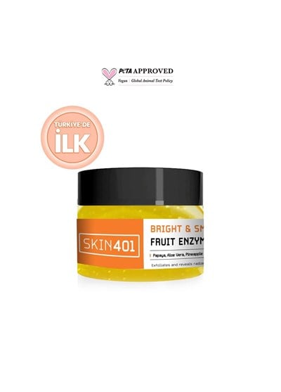 Skin401 Parlak ve Pürüzsüz Meyve Enzim Maskesi 100 ml