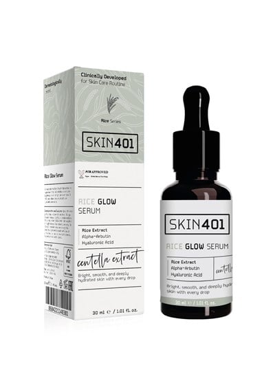Skin401 Pirinç Özlü Aydınlatıcı ve Parlaklık Etkili Serum 