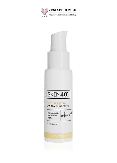 Skin401 SPF 50+ Leke Karşıtı Aloe Vera Nemlendiricili Güneş Kremi 50ml