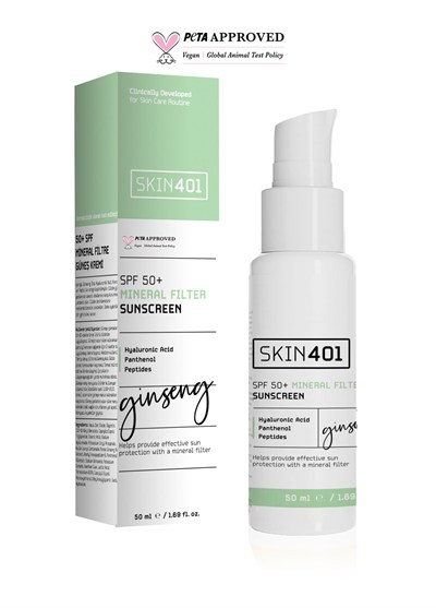 Skin401 SPF 50+ Mineral Filtre Güneş Kremi 50 ml