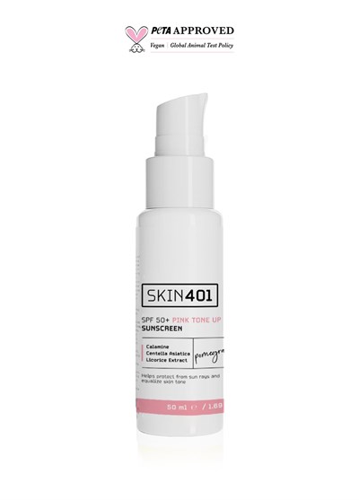 Skin401 SPF 50+ Pembe Ton Eşitleyici Güneş Kremi 50 ml