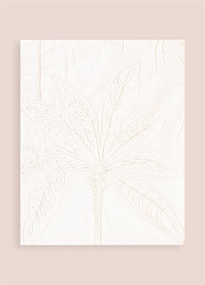 The Mia Throw Koltuk Şalı Püsküllü Krem 170x130