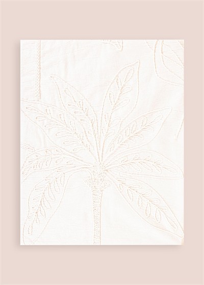 The Mia Throw Koltuk Şalı Püsküllü Krem 170x130