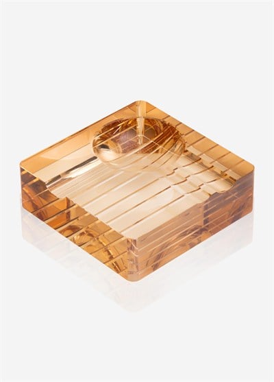 The Mia Kristal Puro Küllüğü Amber 13x13 Cm