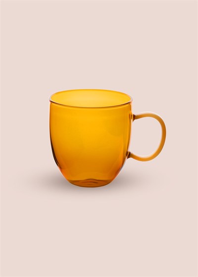 The Mia Borosilikat Cam Kupa Amber 450 ml BRD0133