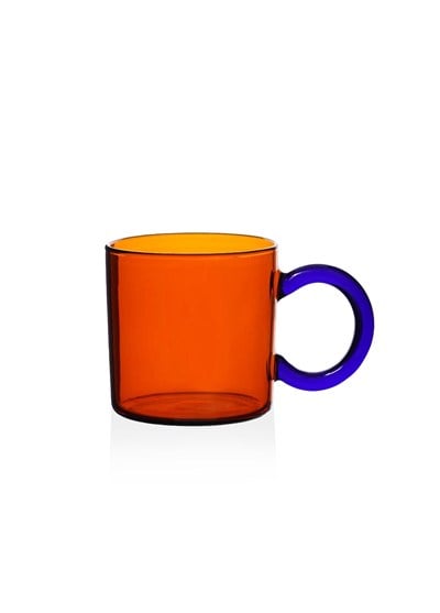 The Mia Renkli Cam Kupa Amber 250 ml 