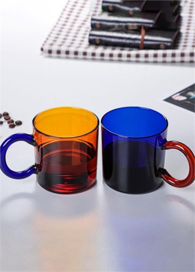 The Mia Renkli Cam Kupa Amber 250 ml 