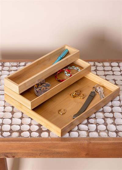 The Mia Natura Bambu Organizer Kutu 30x26x4 cm