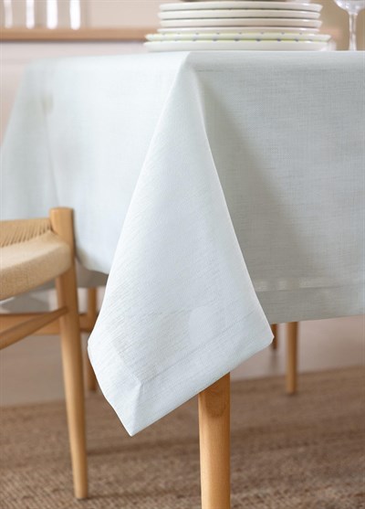 The Mia Linen Plus Dikdörtgen Masa Örtüsü Mint 150x230 cm