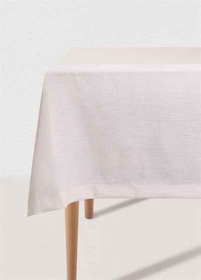 The Mia Linen Plus Dikdörtgen Masa Örtüsü Taş 150x230 cm