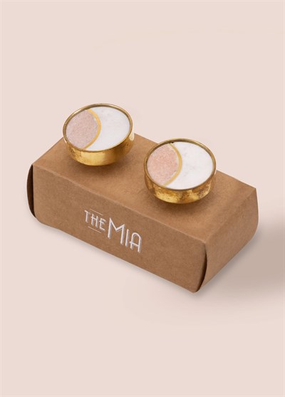 The Mia Mermer Çekmece ve Dolap Kulbu 2li Set KLP20