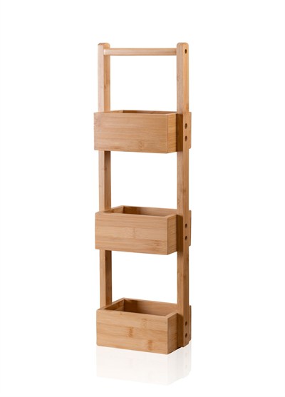 The Mia Bambu 3 Katlı Düzenleyici Raf 65x20x13 Cm