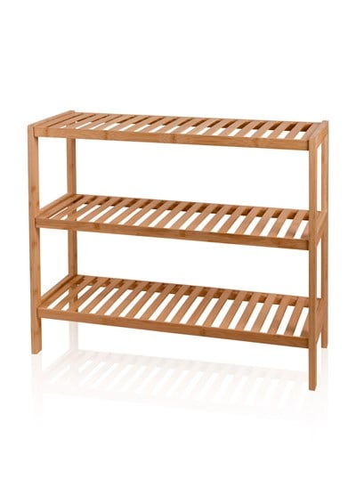 The Mia Bambu 3 Katlı Düzenleyici Dolap Raf Ayakkabılık 70x59x26 Cm