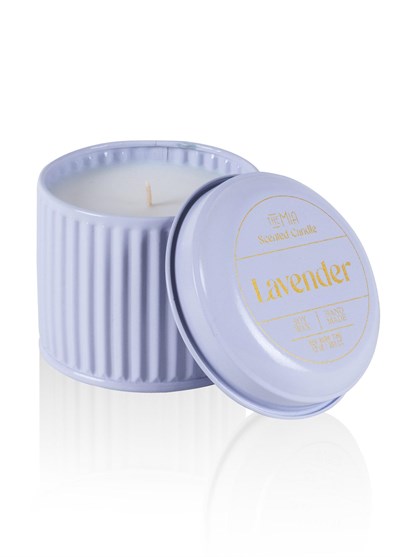 The Mia Calm Lavanta Kokulu Lila Kapaklı Mum 600 Gr 10x10 