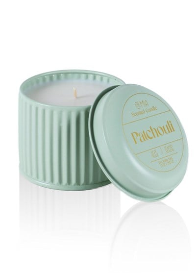 The Mia Calm Patchouli Kokulu Yeşil Kapaklı Mum 600 Gr 10x