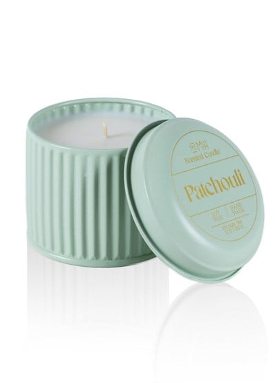 The Mia Calm Patchouli Kokulu Yeşil Kapaklı Mum 600 Gr 10x