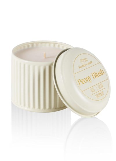 The Mia Calm Peony Blush Kokulu Krem Kapaklı Mum 600 Gr 10