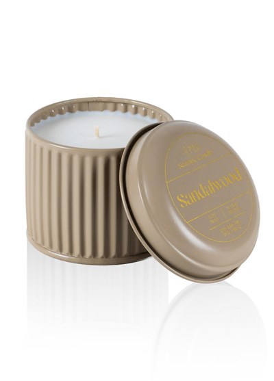 The Mia Calm Sandal Ağacı Kokulu Kahve Kapaklı Mum 600 Gr 