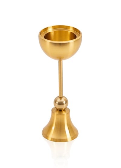 The Mia Brass Pirinç Şamdan ve Tealight Mumluk 15 Cm