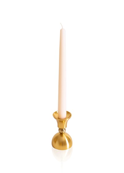 The Mia Brass Pirinç Şamdan ve Tealight Mumluk 9 Cm
