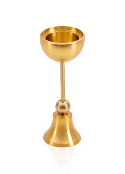The Mia Brass Pirinç Şamdan ve Tealight Mumluk 15 Cm
