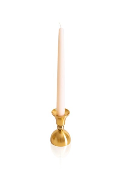 The Mia Brass Pirinç Şamdan ve Tealight Mumluk 9 Cm