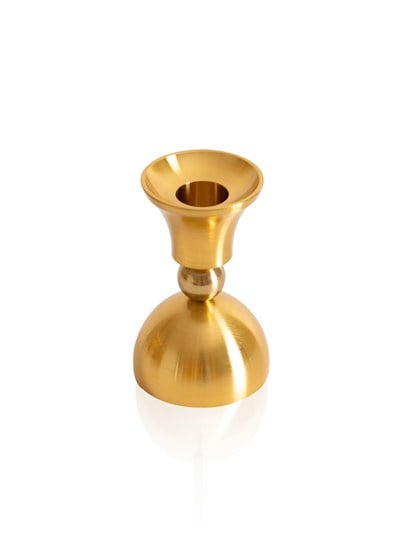 The Mia Brass Pirinç Şamdan ve Tealight Mumluk 9 Cm