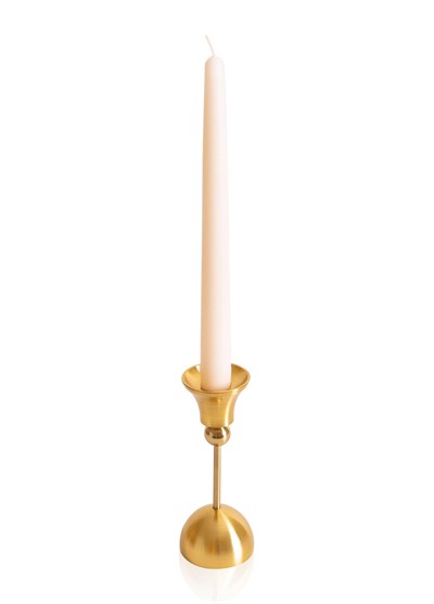 The Mia Brass Pirinç Şamdan ve Tealight Mumluk 15 Cm