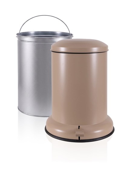 The Mia Metal Pedallı Çöp Kovası Mocha 25 Lt