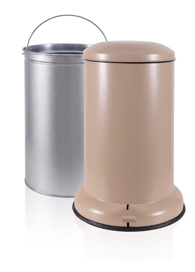 The Mia Metal Pedallı Çöp Kovası Mocha 30 Lt