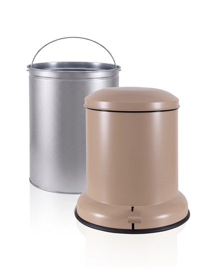 The Mia Metal Pedallı Çöp Kovası Mocha 20 Lt