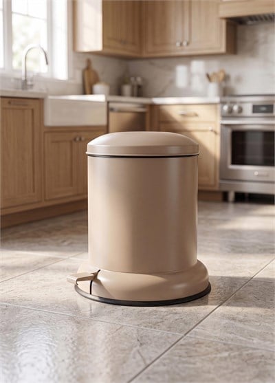 The Mia Metal Pedallı Çöp Kovası Mocha 20 Lt