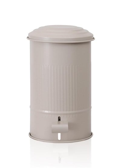 The Mia Stripe Mutfak ve Banyo Çöp Kovası Bej 5 Lt