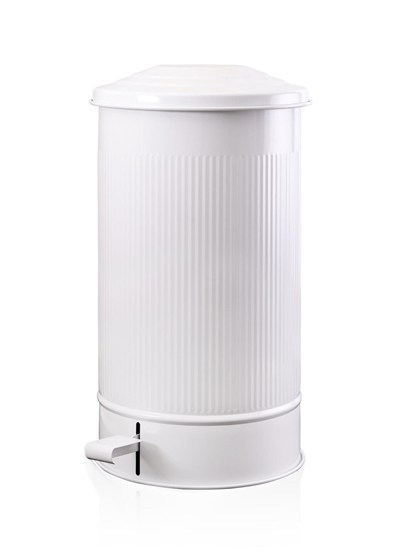 The Mia Stripe Mutfak Çöp Kovası Beyaz 24 Lt