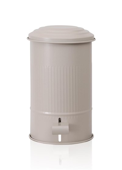 The Mia Stripe Mutfak ve Banyo Çöp Kovası Bej 5 Lt