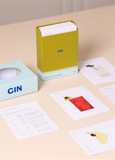 The Mia The Cocktail Cabinet: Gin Kart Seti