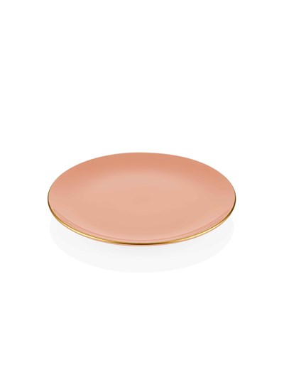 The Mia Basic Pasta Tabağı 6 Lı Set Somon Pembe - 19cm