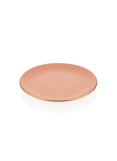 The Mia Basic Pasta Tabağı 6 Lı Set Somon Pembe - 19cm