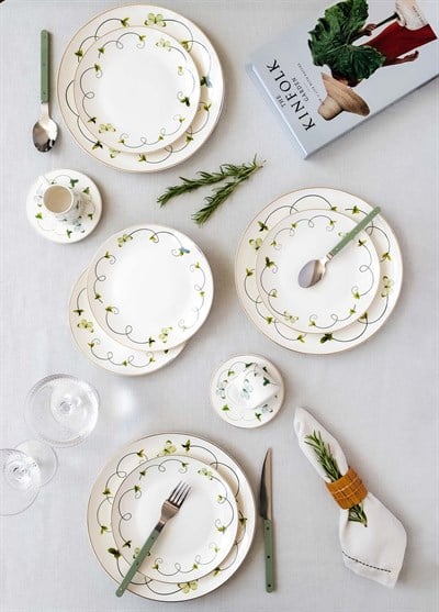 The Mia Butterfly Pasta Tabağı 6 Kişilik