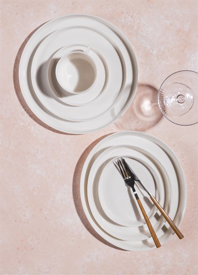 The Mia Cotta Limoges Pasta Tabağı Beyaz 22 cm