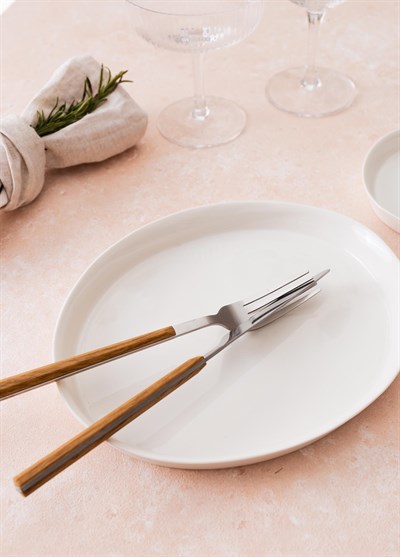 The Mia Cotta Limoges Pasta Tabağı Beyaz 22 cm