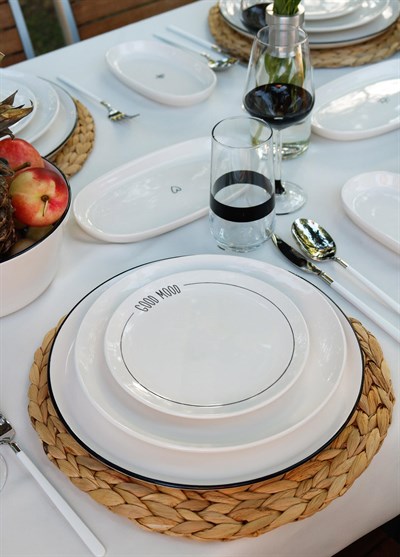 The Mia Daily Tunes Pasta Tabağı 6 Lı Set - 19 cm