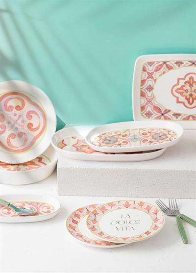 The Mia Dolce Vita Pasta Tabağı 6lı Set 19 cm DVT0001