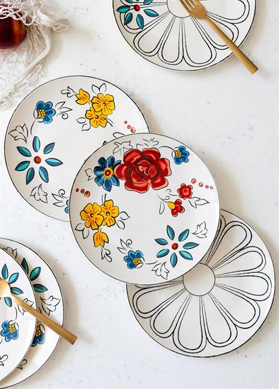 The Mia Fiore Pasta Tabağı 6 Kişilik