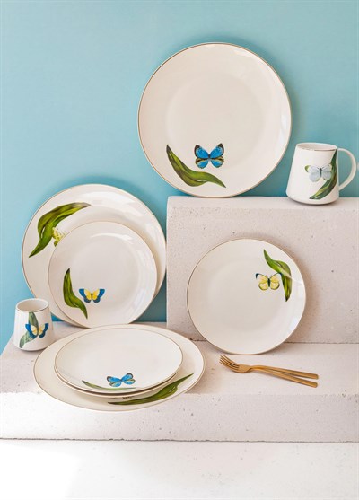 The Mia Folium Pasta Tabağı 6 Kişilik