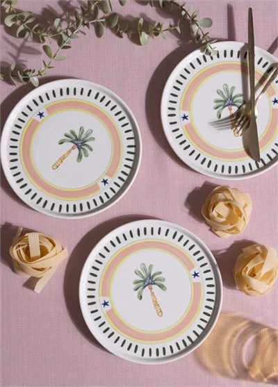 The Mia Italian Summer Pasta Tabağı 6lı Set 19 cm
