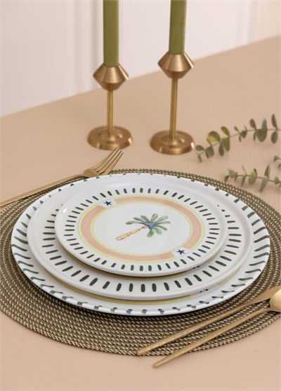 The Mia Italian Summer Pasta Tabağı 6lı Set 19 cm