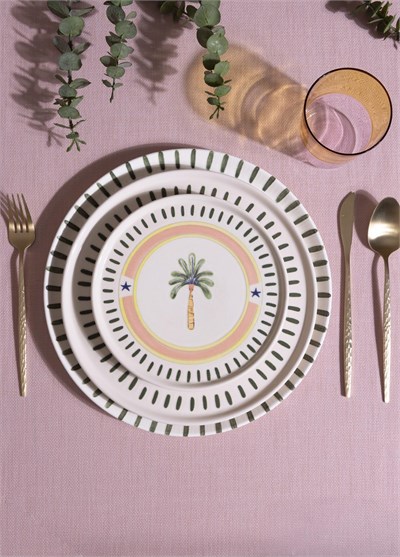 The Mia Italian Summer Pasta Tabağı 6lı Set 19 cm